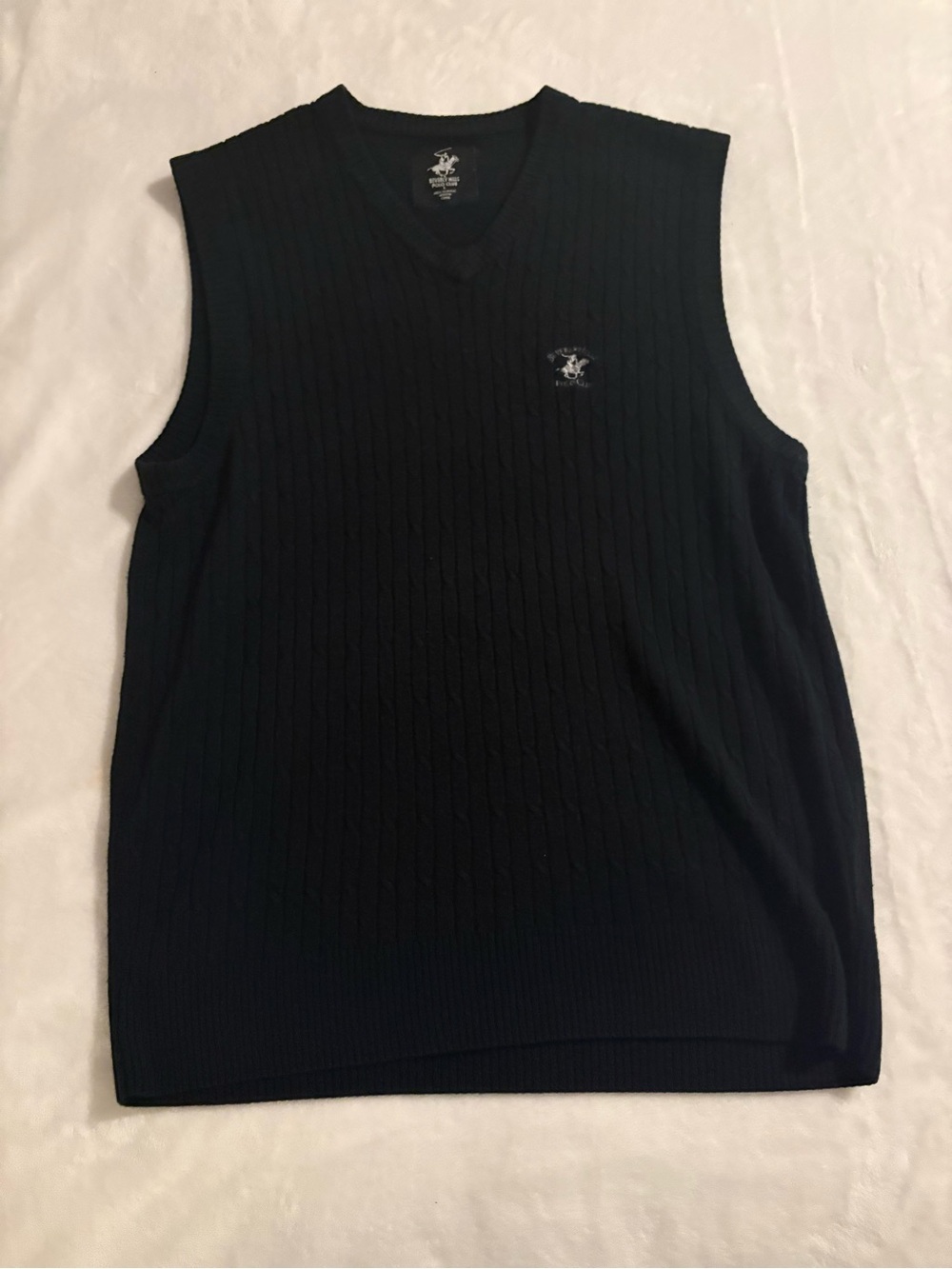 black beverly hills polo vest